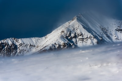 雪山特写照片